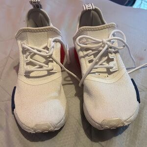 Stylish women White and Red Sneakers